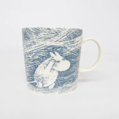 Mok (Blauw, Wit) van Moomin by Arabia