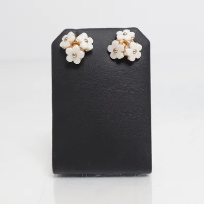 Earrings (White, Gold) from Bijou Brigitte Unknown metal
