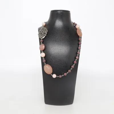 Halsband (Brun, Rosa, Silverfärgad) från Street One Rostfritt stål