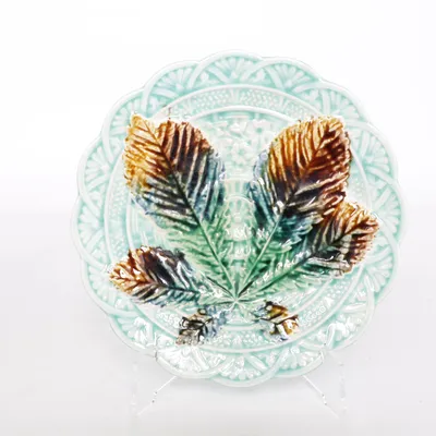 Assiett (Turkos, Brun, Grön) från Rörstrand