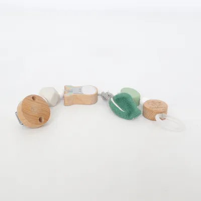 Pacifier holder (Brown, Green, White) from Eichhorn