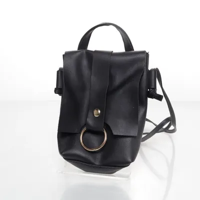 Mobilväska (Svart) från Glitter Polyester, Polyuretan