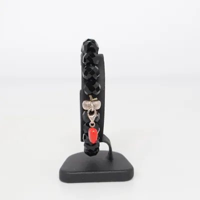 Bracelet (Noir, Rouge, Argent) de Thomas Sabo Métal inconnu