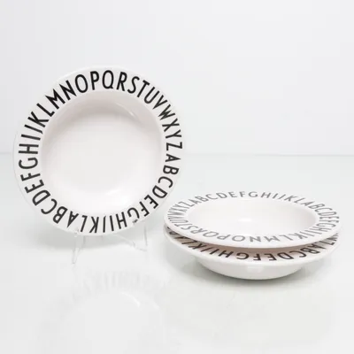Children's dinner sets (White, Black) from Design Letters