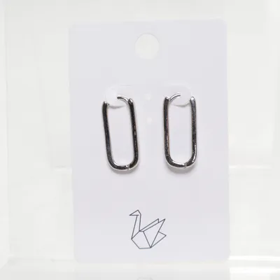 Örhängen (Silverfärgad) Okänd metall