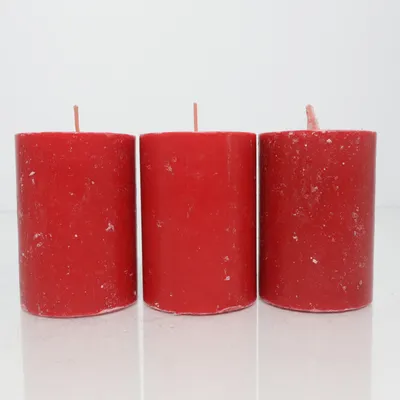 Blockljus (Röd) från Åhléns