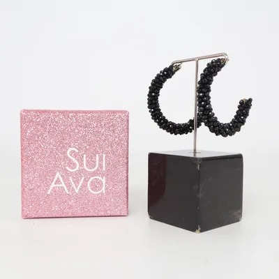 Earrings (Black) from Sui Ava Unknown metal