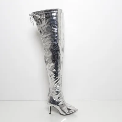 Laarzen (Zilver) van NLY Shoes