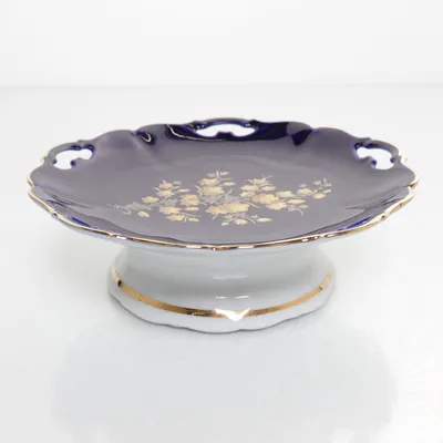 Serveringsfat (Blå, Vit, Guldfärgad, Flerfärgad) från Haas & Czjzek