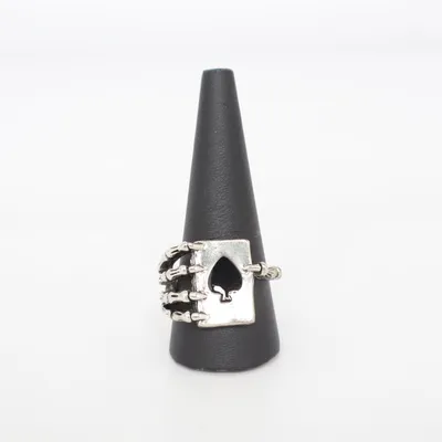 Bague (Argent, Noir) Métal inconnu