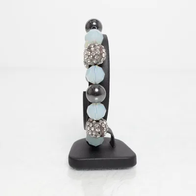 Bracelet (Black, Silver) Unknown metal