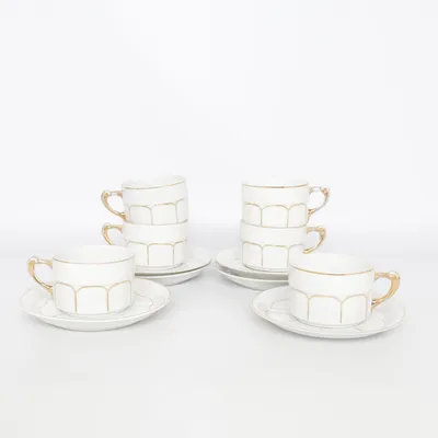 Cup (White, Gold) from Czechoslovakia