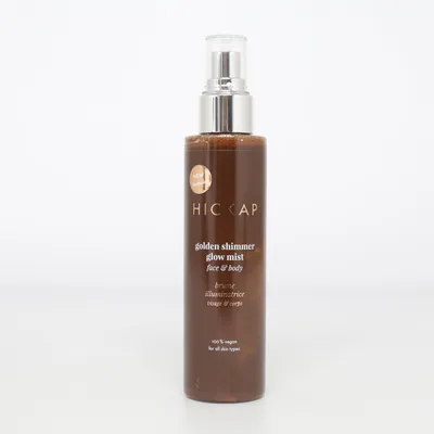 Body mist (Golden Shimmer Glow Mist) from Hickap