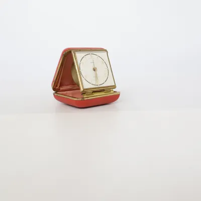 Table clock (Red, Gold) from Europa