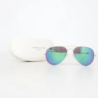 Sunglasses (Gold, Blue) from Carolina Lemke