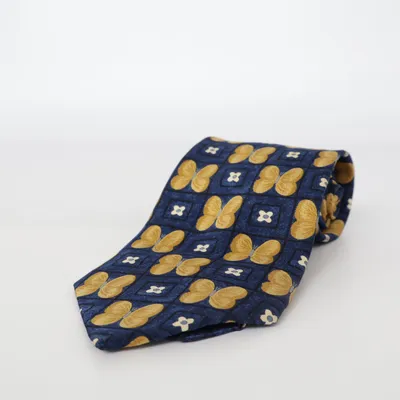 Tie (Blue, Yellow) from Charleston Silk