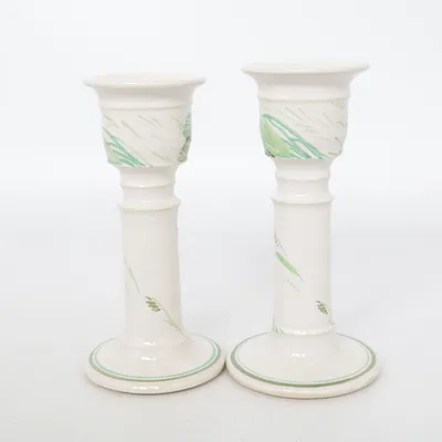 Candlestick (White, Green) from Paradis Verkstan
