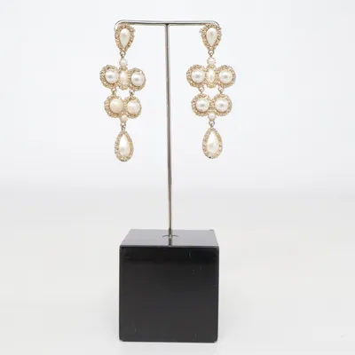 Boucles d'oreilles (Or, Blanc) Métal inconnu