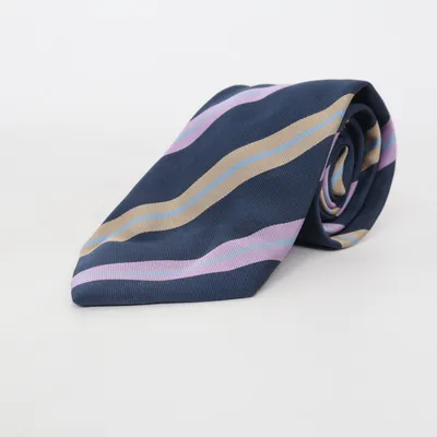 Tie (Blue, Purple, Beige) from Arrow Silk