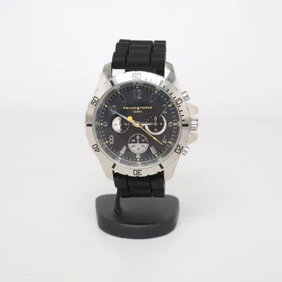 Wristwatch (Black, Silver) from Atlas for Men