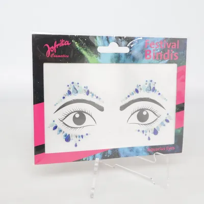 Paillettes pour le visage (Bleu, Argent) de Jofrika