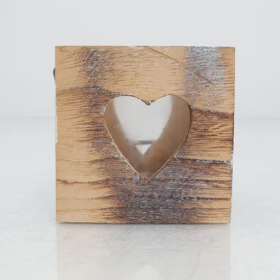 Teelichthalter (Beige, Transparent)
