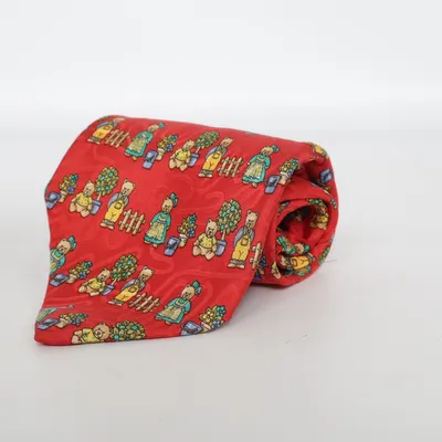 Slips (Röd, Flerfärgad) från David David Silke