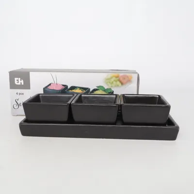 Serviesset (Zwart) van Excellent Houseware