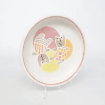 Small plate (White, Multicolored) from Pentik