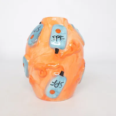 Vase (Orange, Bleu, Multicolore)