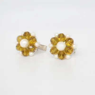 Boutons de manchette (Vert, Blanc, Argent) Métal inconnu