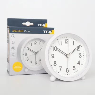 Table clock (White) from TFA Dostmann