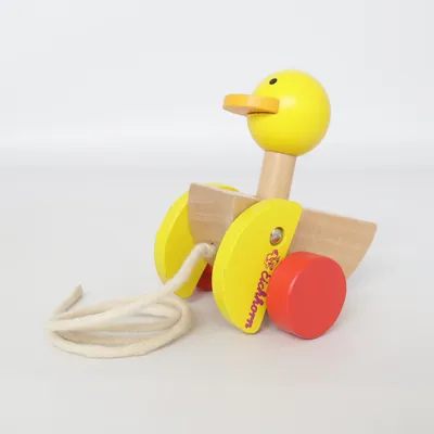 Jouet à tirer (Jaune, Rouge, Marron) de Eichhorn