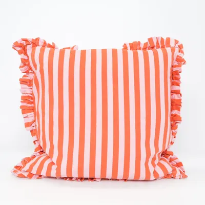 Cushion (Red, Pink) from H&M Home Cotton, Feather