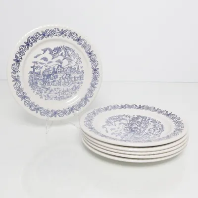 Bord (Wit, Blauw)