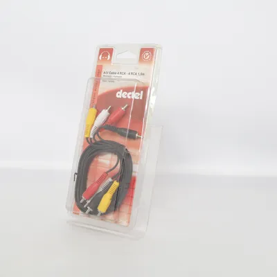Câble RCA (4 x RCA : male/male extention 1,5m) de Dectel