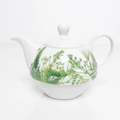 Teapot (White, Multicolored)