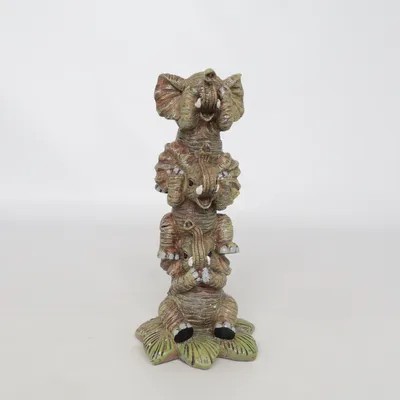 Figurine en porcelaine (Marron, Vert)
