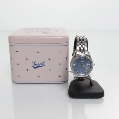 Armbandsur (Blå, Silverfärgad) från Fossil