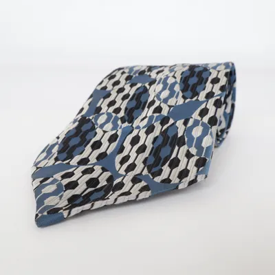 Tie (Blue, Black, White) from Commodore Polyester