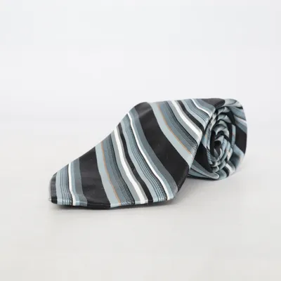 Cravate (Noir, Bleu, Blanc) de Croft&Barrow Soie
