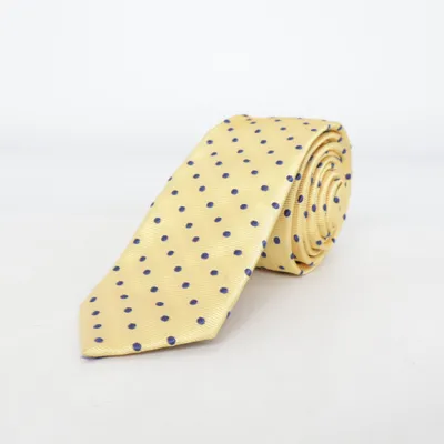 Tie (Yellow, Blue) from Hemley Silk