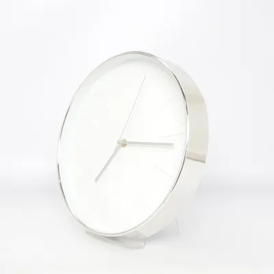 Wandklok (Wit, Zilver) van Time After Time