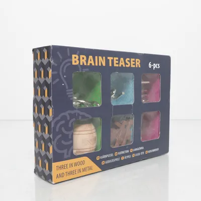 Brain teaser puzzle (Beige, Multicolored) from Jula