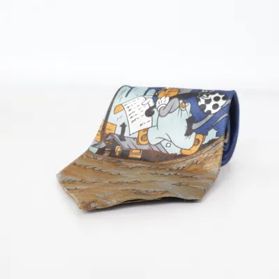 Cravate (Bleu, Multicolore) de Simon Polyester