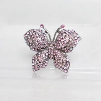 Broche (Grijs, Roze) Onbekend materiaal