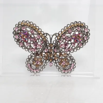 Broche (Sølv, Flerfarvet) Ukendt metal