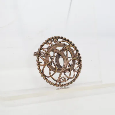 Brosch (Bronche vintage broche 🌼🌼🌼) Okänd metall