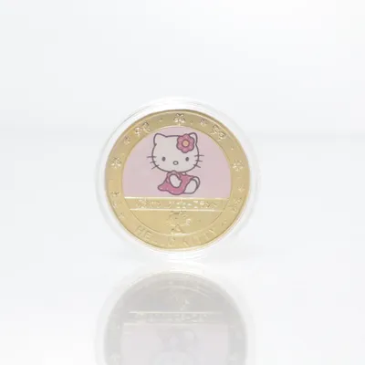 Medalj (Rosa, Guldfärgad) från Hello Kitty Okänd metall