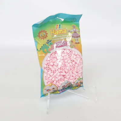 Plastic beads (Pink) from Hama